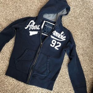 Abercrombie and fitch zip up hoodie size large